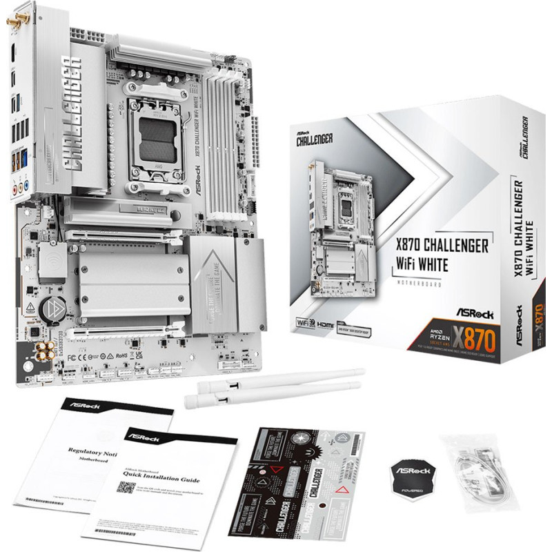 Материнська плата Asrock X870 Challenger WIFI White