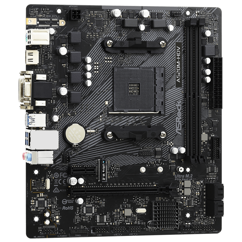 Материнська плата ASRock A520M-HDV