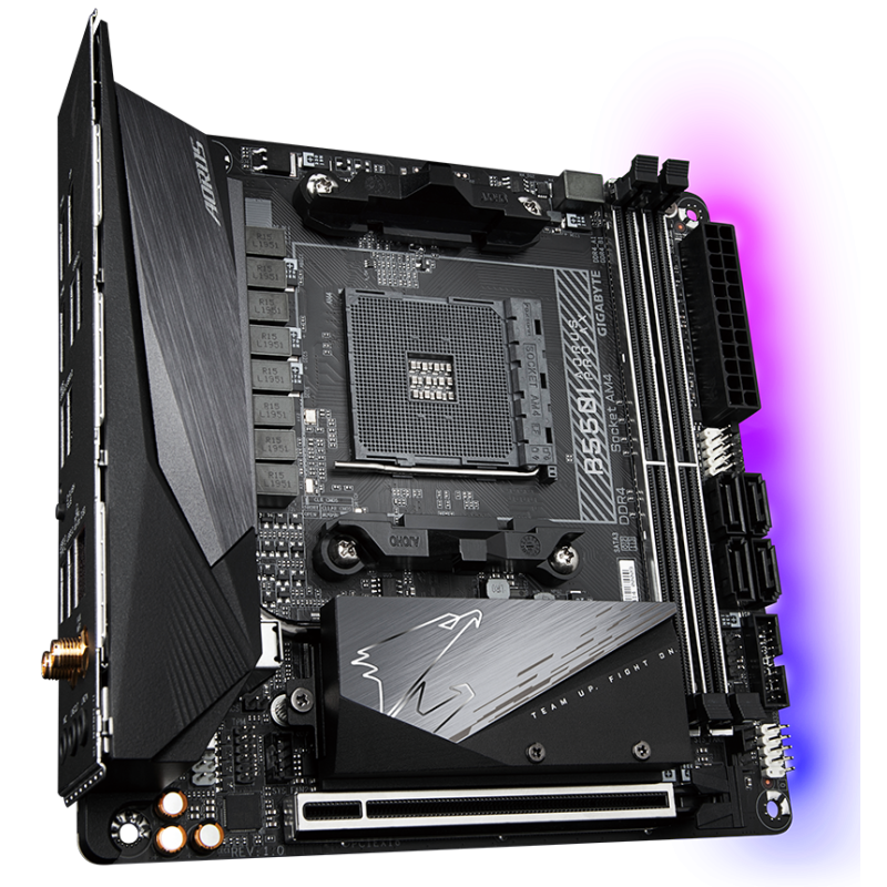 Материнська плата Gigabyte B550I AORUS PRO AX