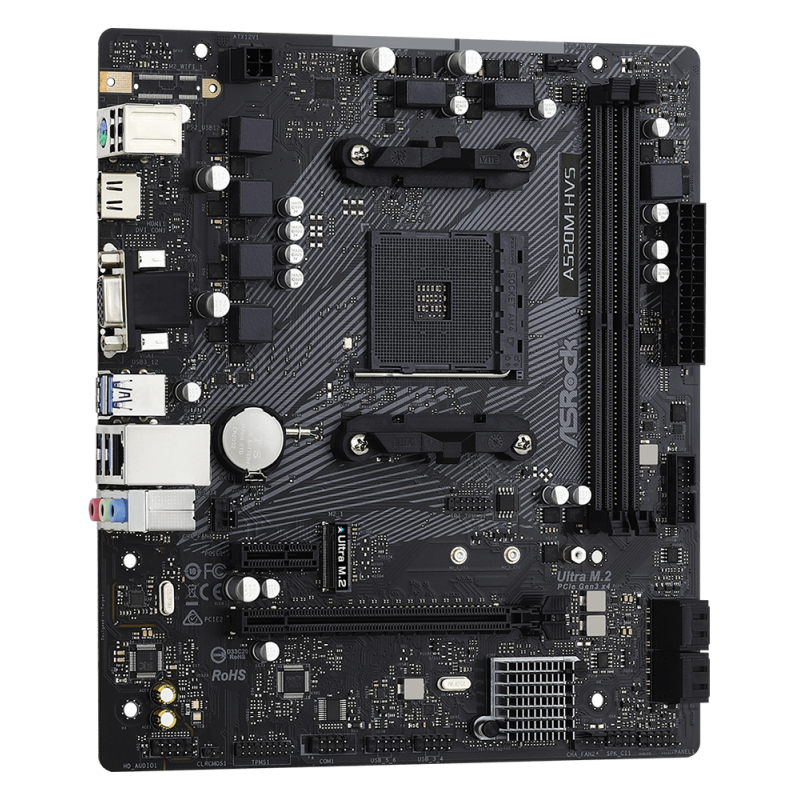 Материнська плата ASRock A520M-HVS