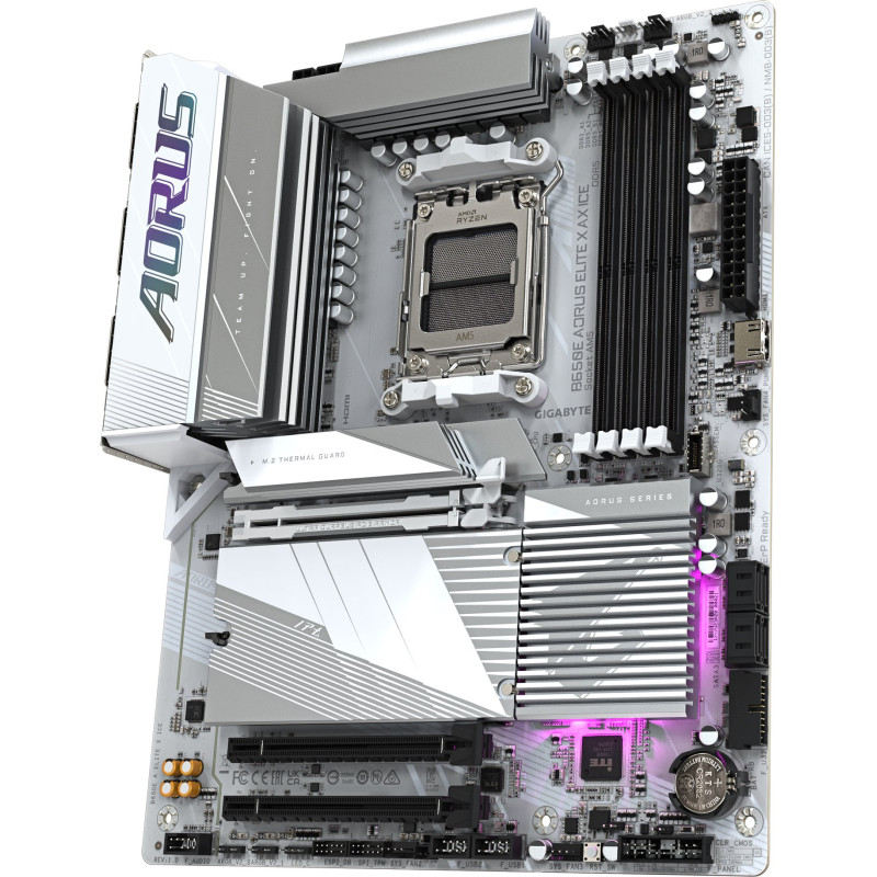 Материнська плата Gigabyte B650E Aorus Elite X AX Ice
