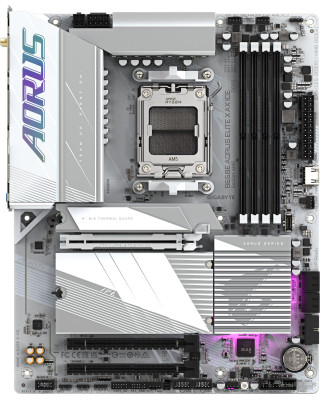 Материнська плата Gigabyte B650E Aorus Elite X AX Ice