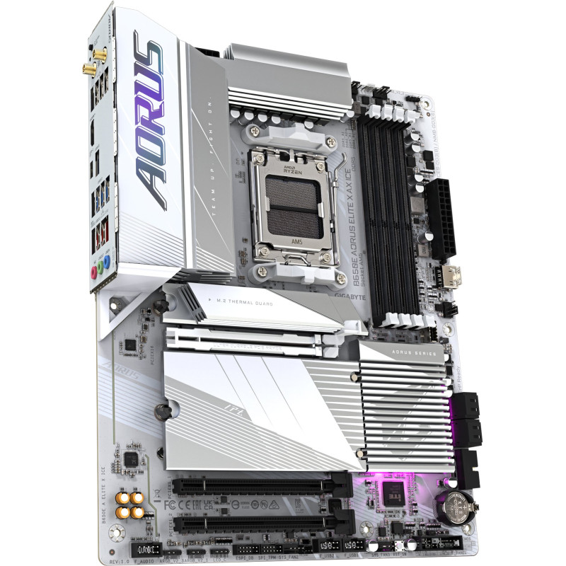 Материнська плата Gigabyte B650E Aorus Elite X AX Ice