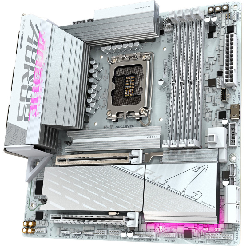 Материнська плата GIGABYTE B860M AORUS ELITE WIFI6E ICE