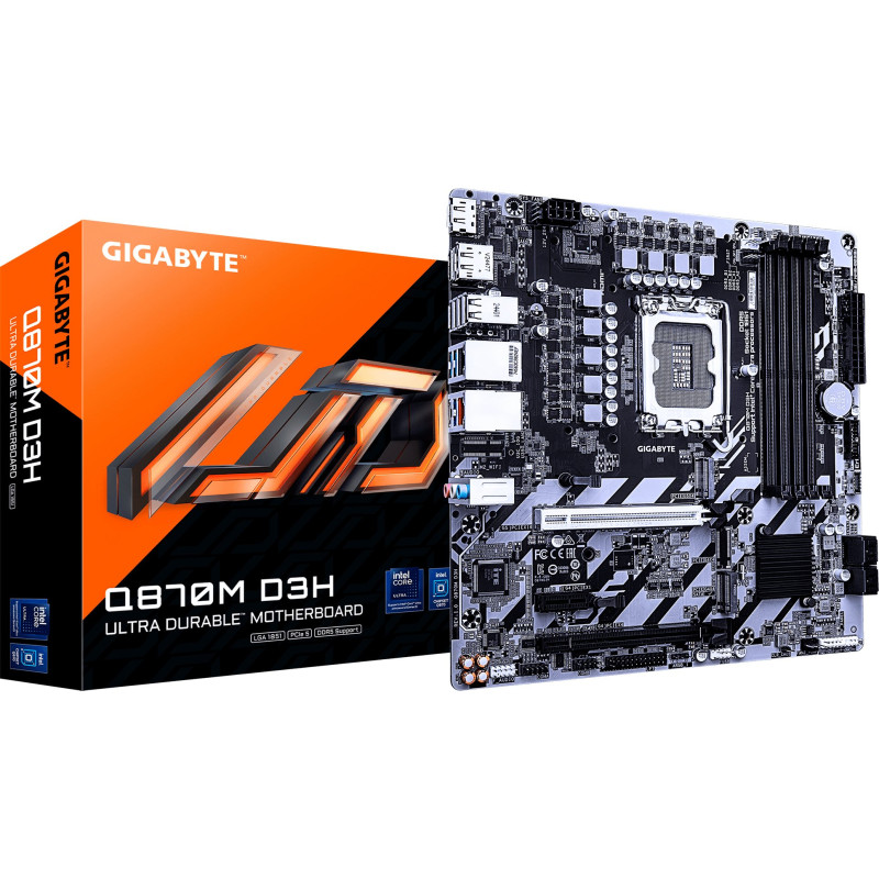 Материнська плата GIGABYTE Q870M D3H