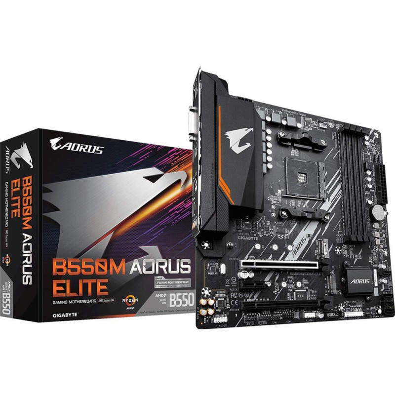 Материнська плата Gigabyte B550M AORUS ELITE