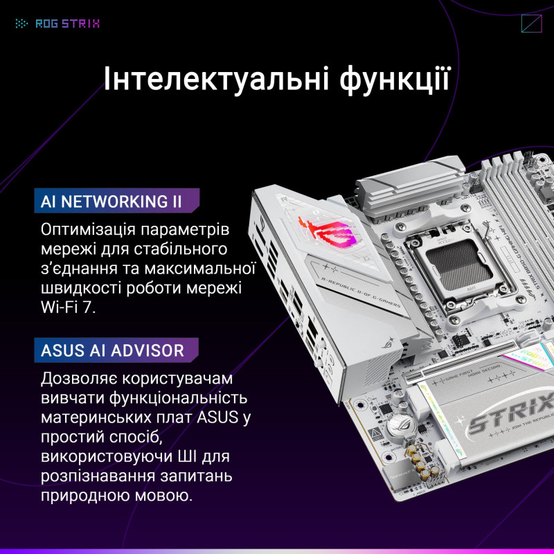 Материнська плата ASUS ROG STRIX B850-G GAMING WIFI