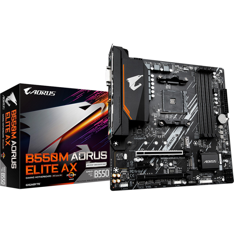 Материнська плата GIGABYTE B550M AORUS ELITE AX