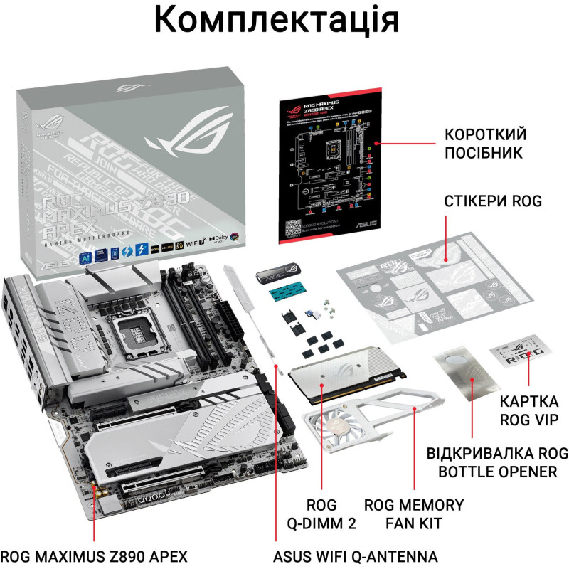 Материнська плата ASUS ROG MAXIMUS Z890 APEX