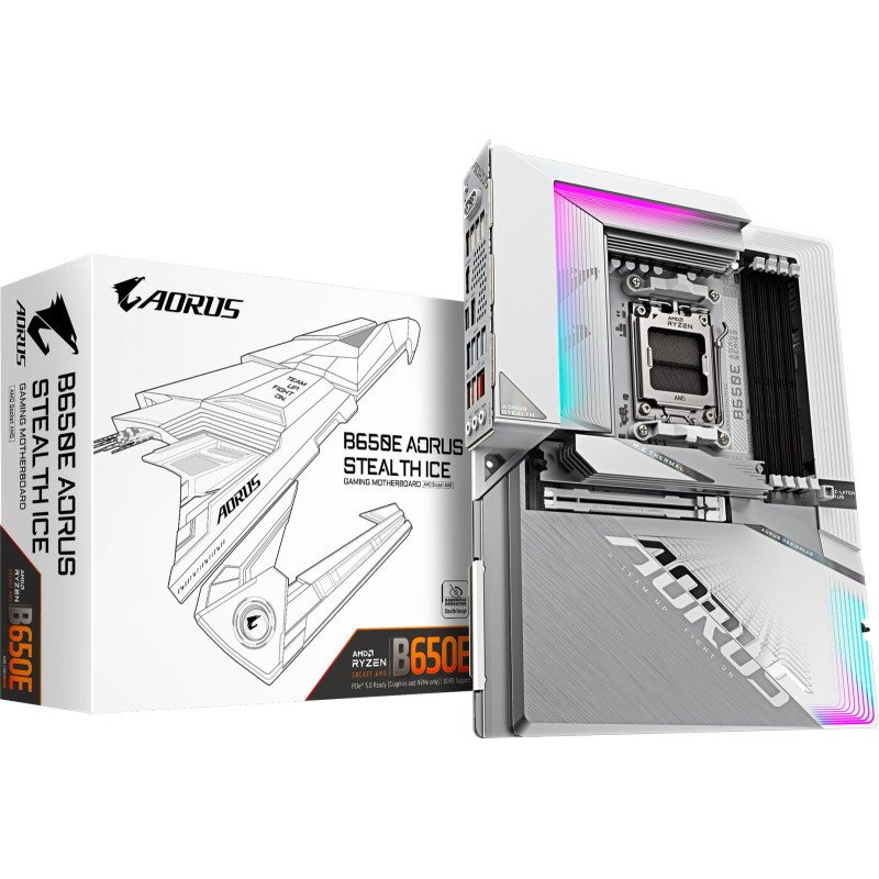 Материнська плата GIGABYTE B650E AORUS STEALTH ICE