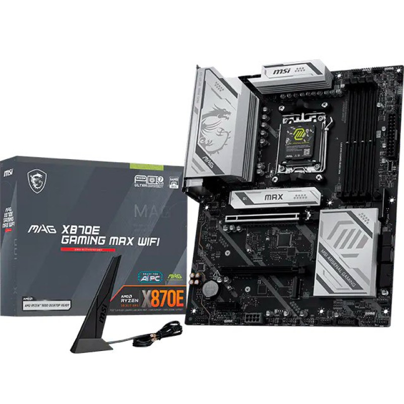 Материнська плата MSI X870 SAM5 ATX MAG X870E GAM MAX WIFI