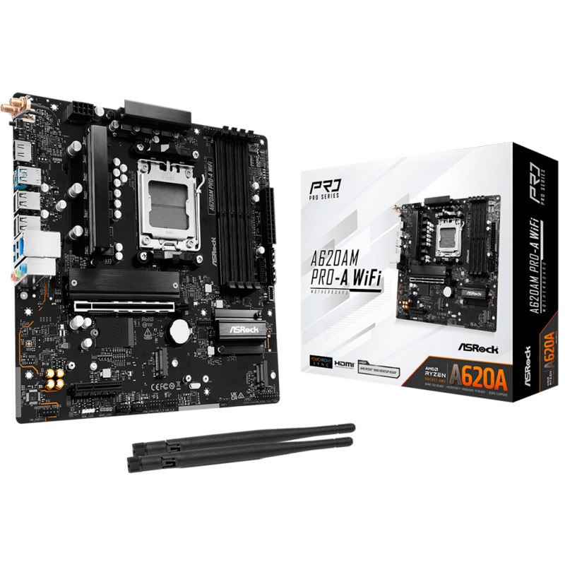 Материнська плата ASRock A620AM PRO-A WIFI
