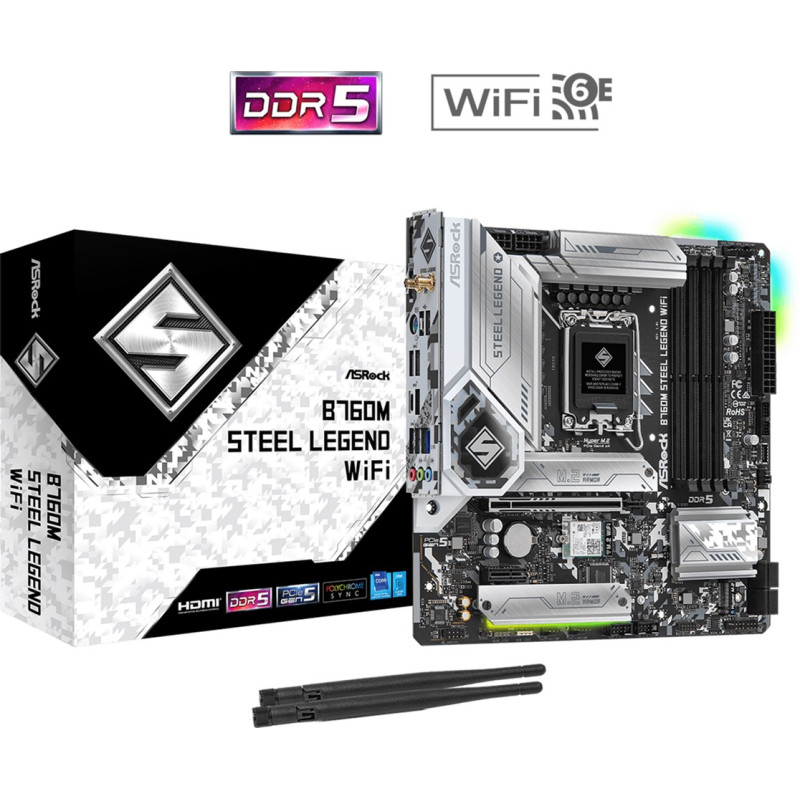 Материнська плата ASRock B760M Steel Legend WiFi