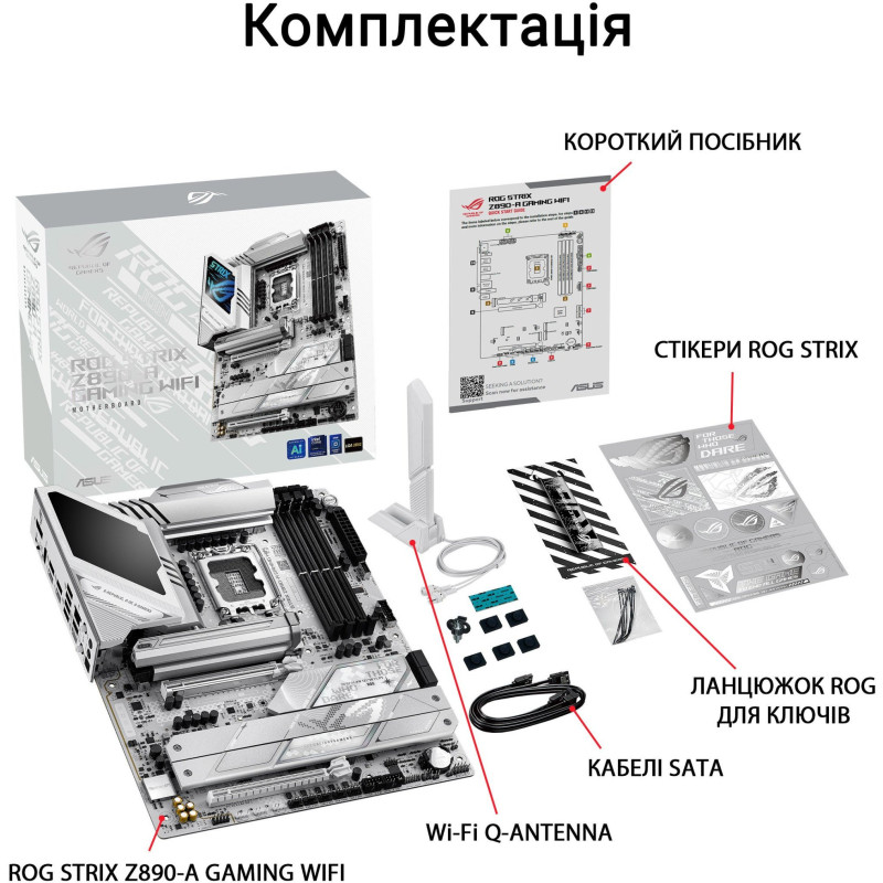 Материнська плата ASUS ROG STRIX Z890-A GAMING WIFI