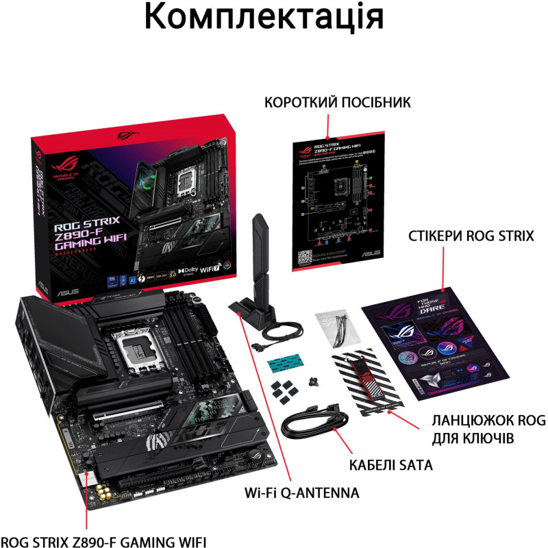 Материнська плата ASUS ROG STRIX Z890-F GAMING WIFI
