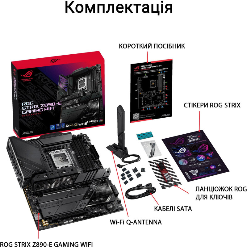 Материнська плата ASUS ROG STRIX Z890-E GAMING WIFI