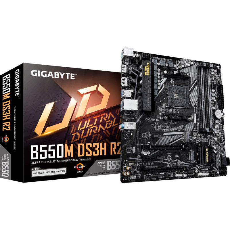 Материнська плата GIGABYTE B550M DS3H R2