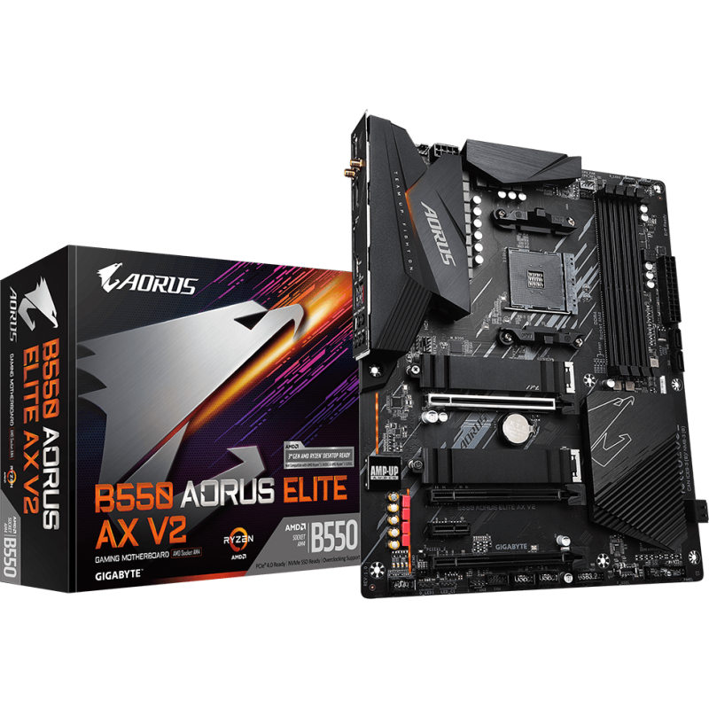 Материнська плата Gigabyte B550 AORUS ELITE AX V2