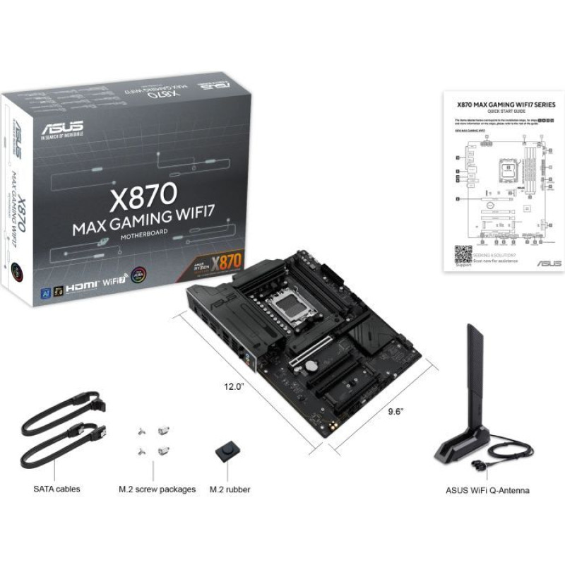 Материнська плата ASUS X870 MAX GAMING WIFI7 (90MB1LY0-M0EAY0)