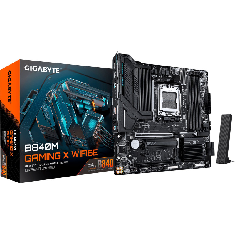 Mатеринська плата GIGABYTE B840M GAMING X WIFI6E
