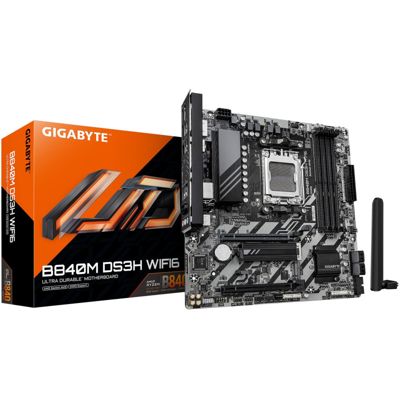 Mатеринська плата GIGABYTE B840M DS3H WIFI6