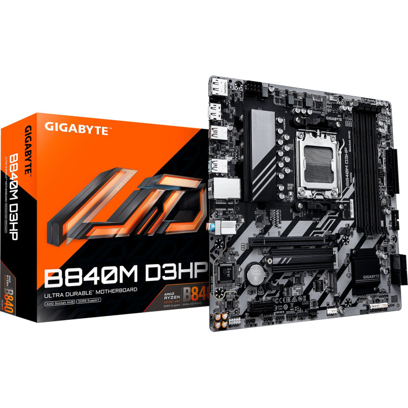 Mатеринська плата GIGABYTE B840M D3HP