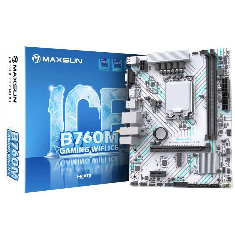 Материнська плата Maxsun B760M GAMING WIFI ICE