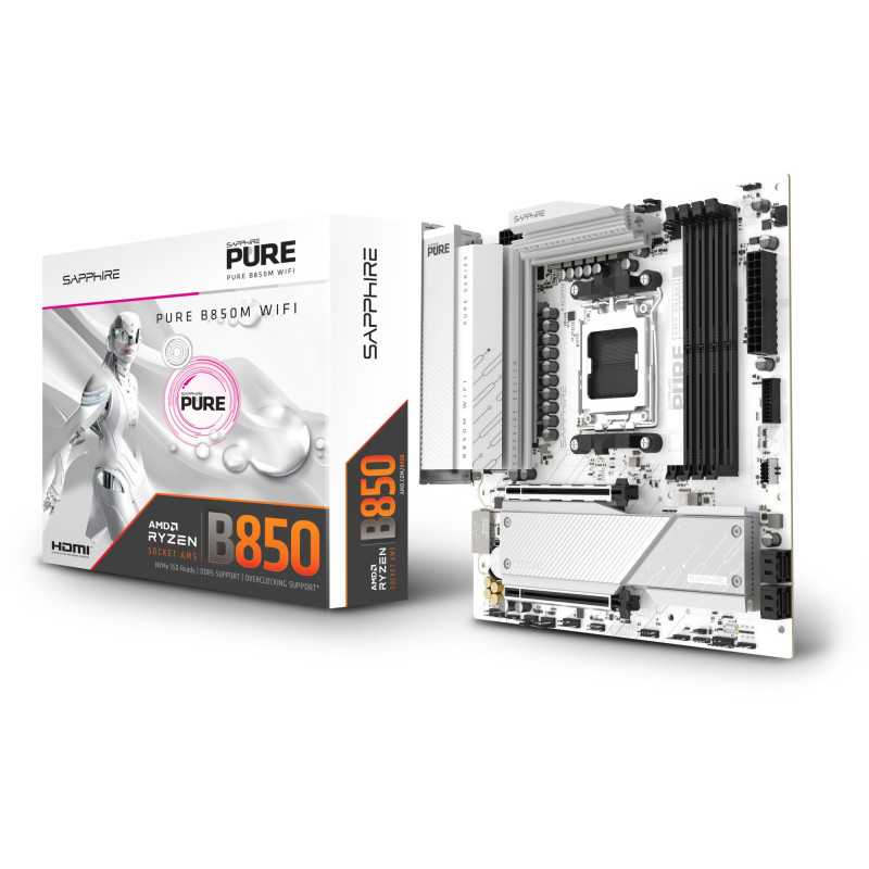 Материнська плата SAPPHIRE PURE B850M WIFI (52123-02-40G)