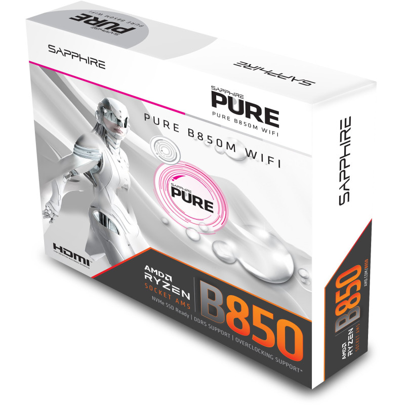 Материнська плата SAPPHIRE PURE B850M WIFI (52123-02-40G)