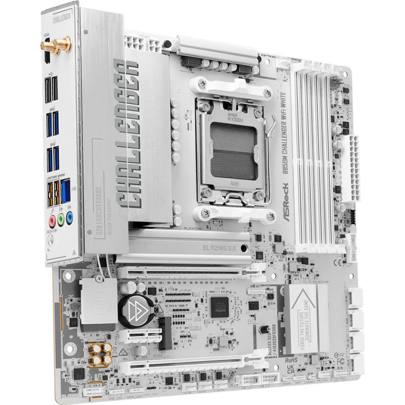 Mатеринська плата ASROCK B850M CHALLENGER WIFI WHITE