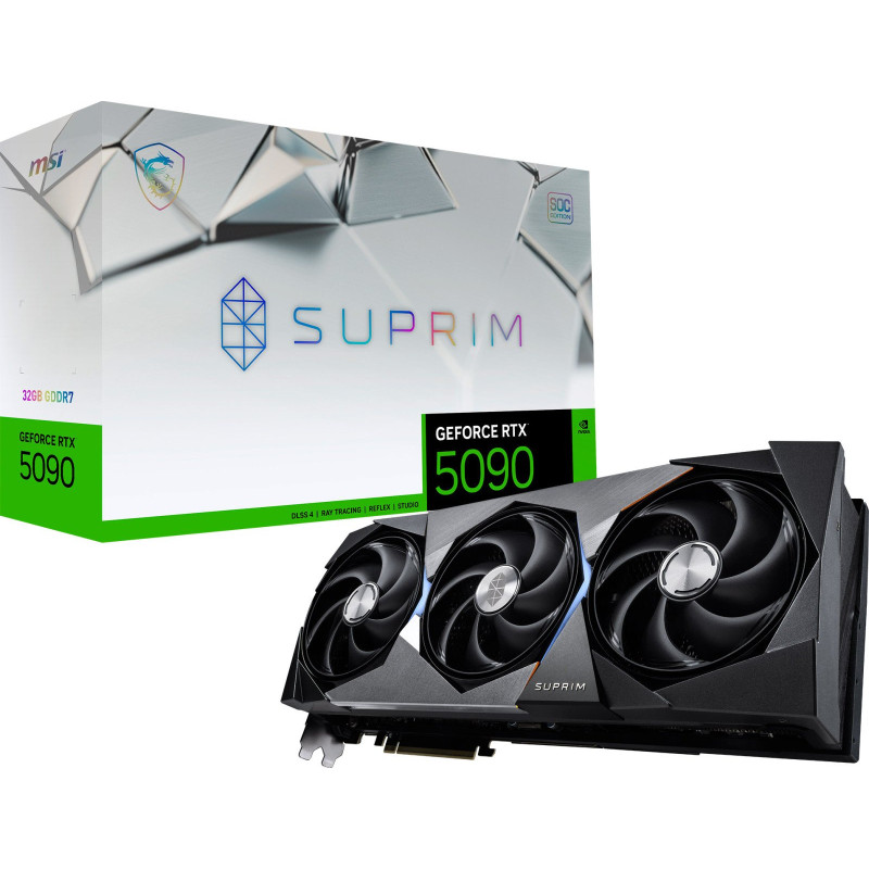 Відеокарта MSI GeForce RTX5090 32GB SUPRIM SOC (RTX 5090 32G SUPRIM SOC)