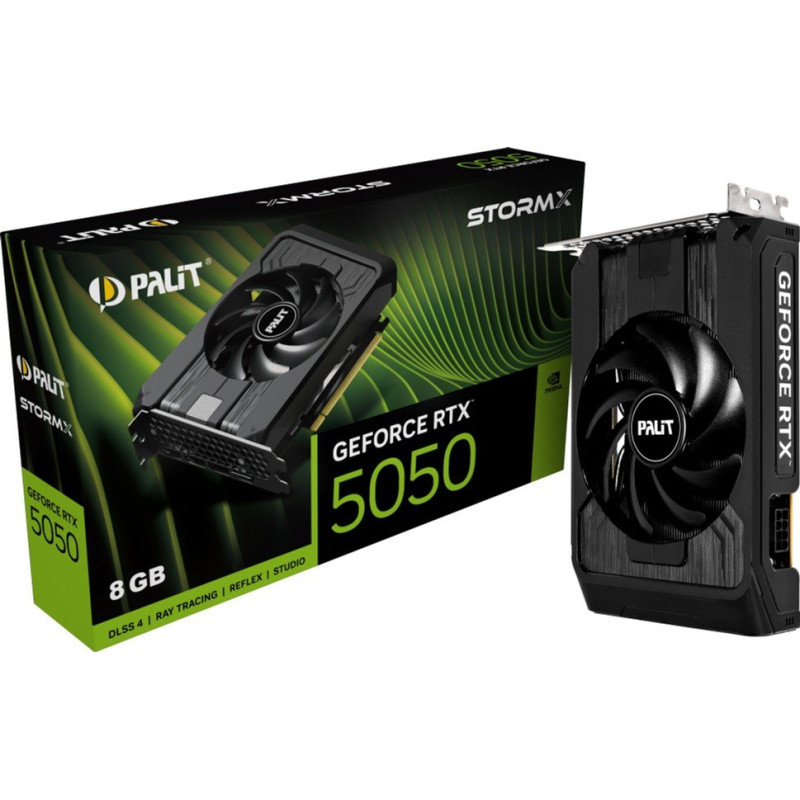 Відеокарта Palit GF RTX 5050 8GB GDDR6 StormX (NE65050019P1-GB2070F)