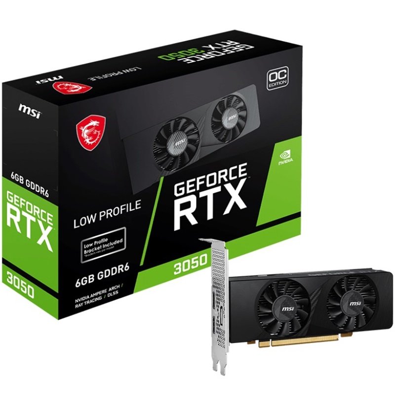 Відеокарта MSI RTX 3050 6GB GDDR6 Low Profile E OC (RTX 3050 LP E 6G OC)