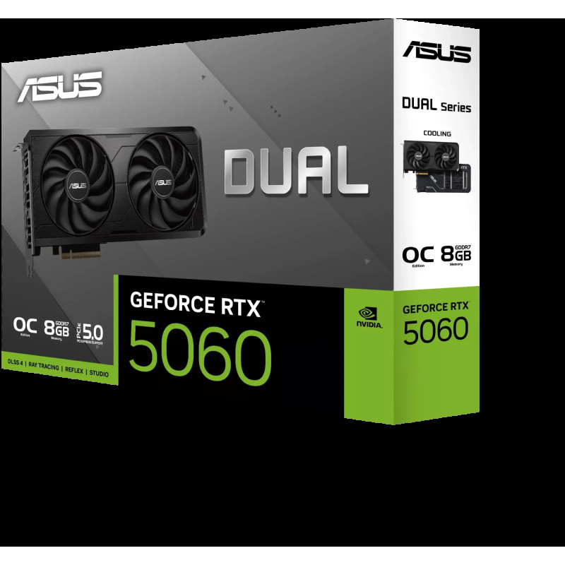 Відеокарта ASUS Dual GeForce RTX  5060 EVO OC Edition 8GB GDDR7 (DUAL-RTX5060-O8G-EVO)
