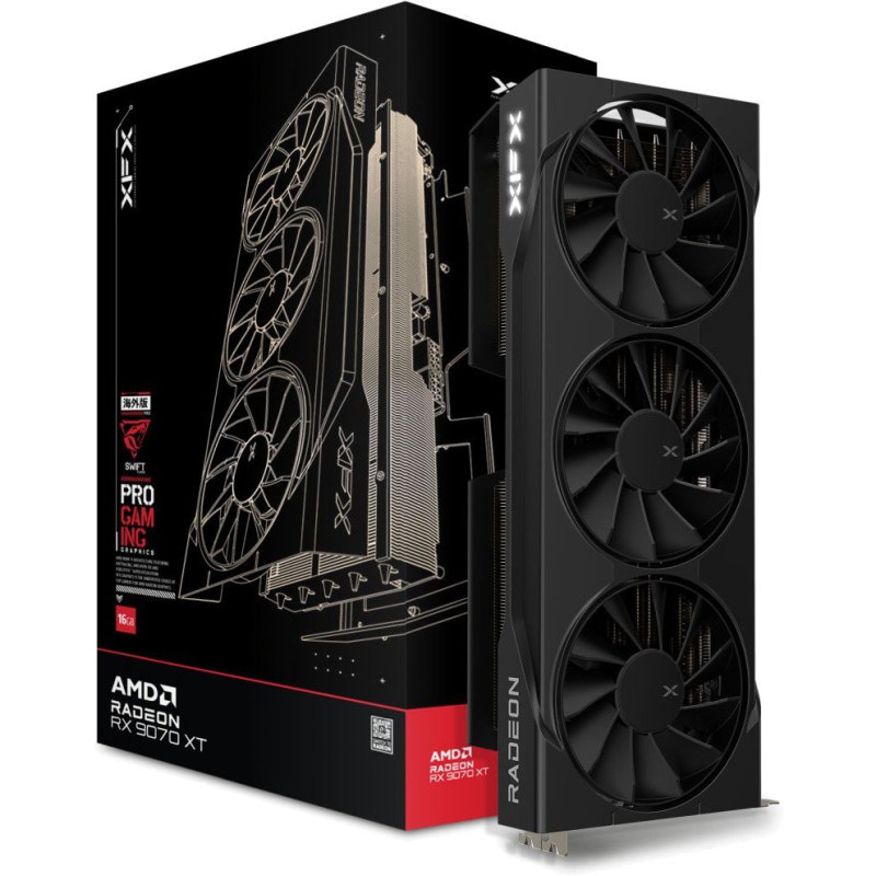 Відеокарта XFX RX 9070 XT 16GB Swift Triple fan Gaming Edition (RX-97TSWF3B9)