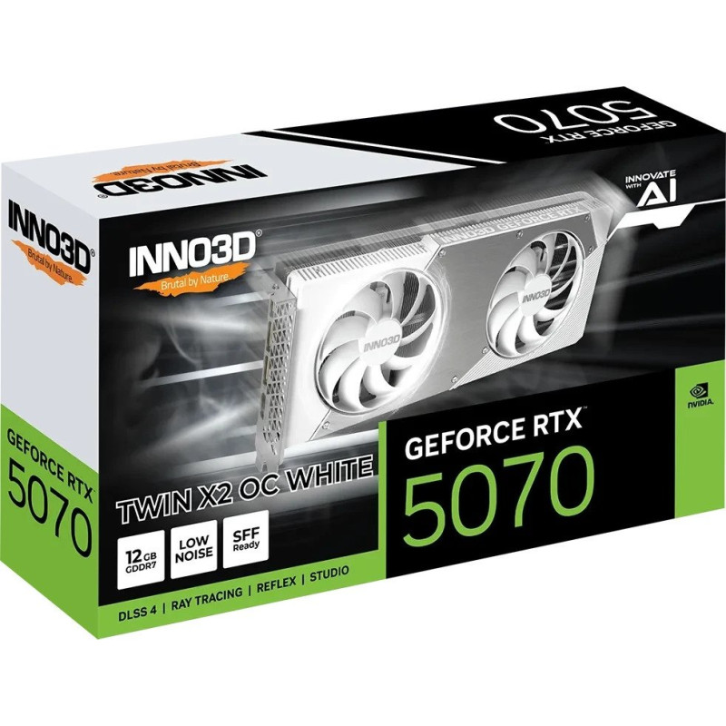 Відеокарта INNO3D GeForce RTX 5070 TWIN X2 OC WHITE (N50702-12D7X-195064W)
