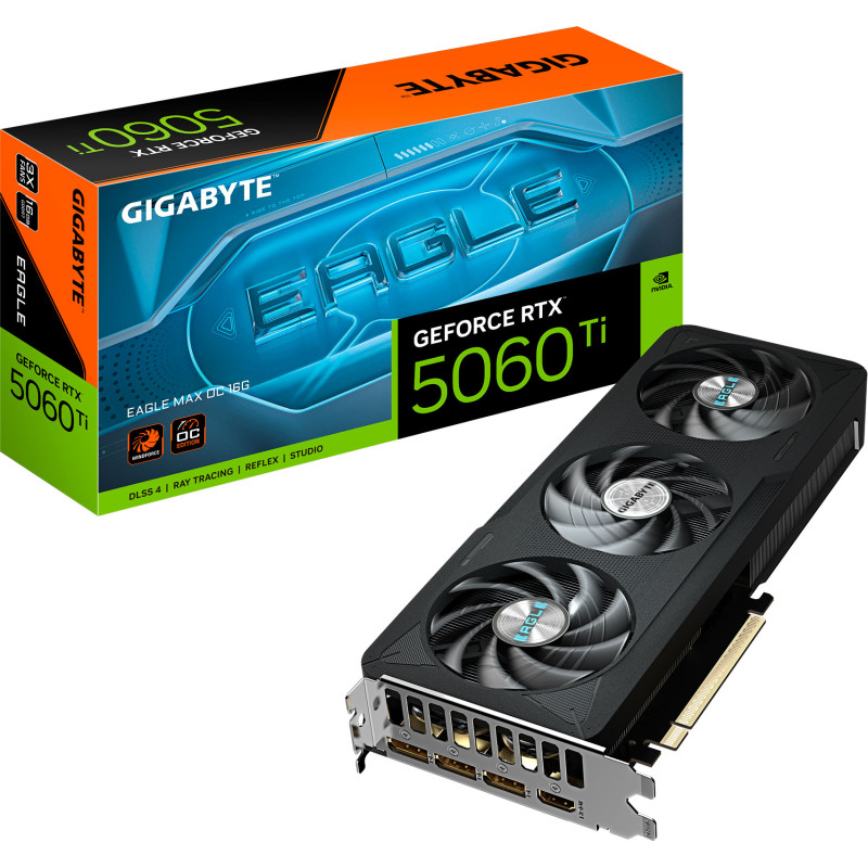 Відеокарта Gigabyte RTX 5060 Ti 16GB GDDR7 Eagle Max OC (GV-N506TEAGLEMAX OC-16GD)