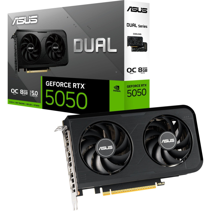 Відеокарта ASUS Nvidia GeForce RTX 5050 DUAL OC 8GB GDDR6 (DUAL-RTX5050-O8G)