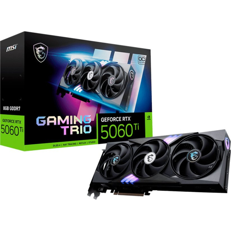 Відеокарта MSI RTX 5060 Ti 8G GAMING TRIO OC
