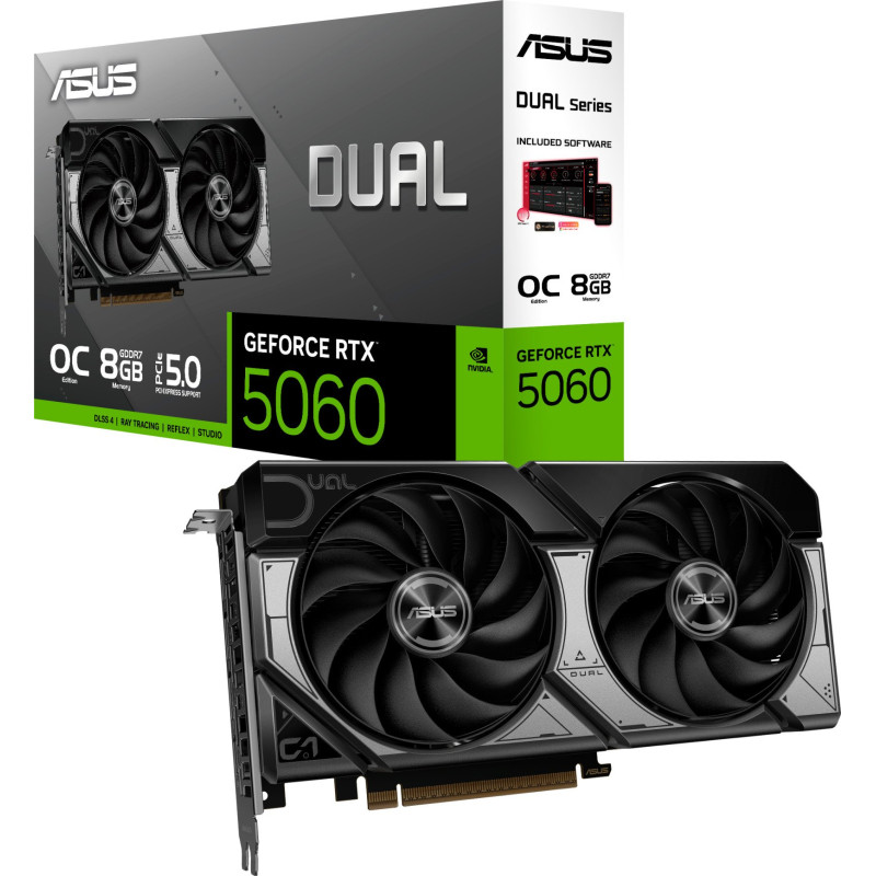 Відеокарта ASUS GeForce RTX5060 8Gb DUAL OC (DUAL-RTX5060-O8G)