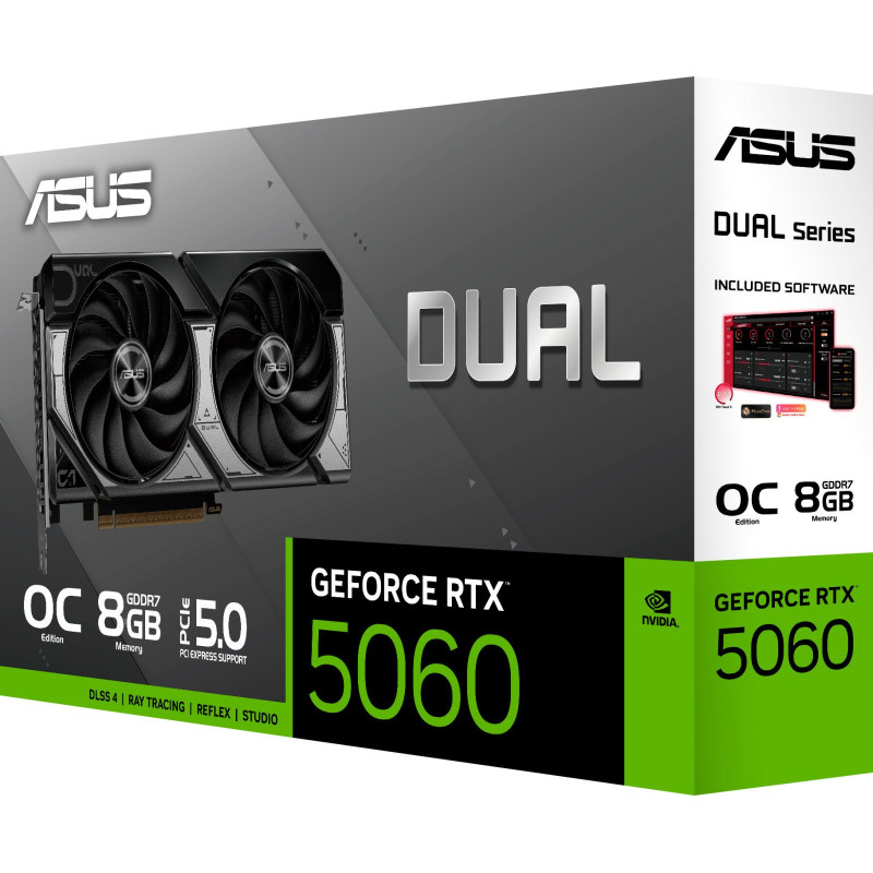 Відеокарта ASUS GeForce RTX5060 8Gb DUAL OC (DUAL-RTX5060-O8G)