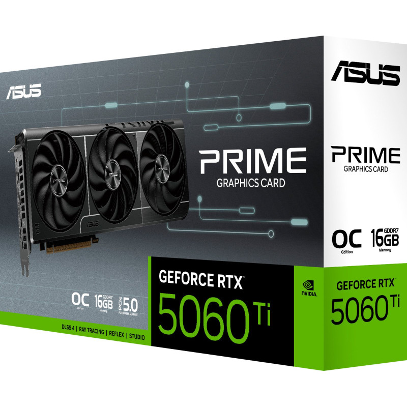 Відеокарта ASUS GeForce RTX5060Ti 16Gb PRIME OC (PRIME-RTX5060TI-O16G)