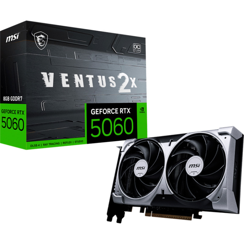 Відеокарта MSI Nvidia GeForce RTX 5060 VENTUS 2X OC 8GB (G5060-8V2C)