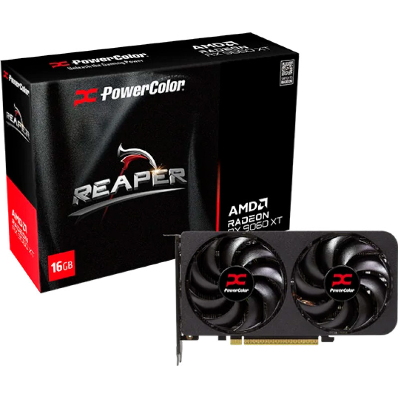 Відеокарта PowerColor RX 9060 XT 16GB GDDR6 Reaper (RX9060XT 16G-A)
