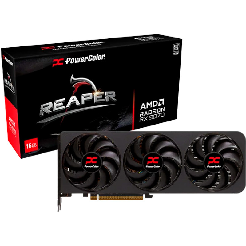 Відеокарта PowerColor RX 9070 16GB GDDR6 Reaper (RX9070 16G-A)