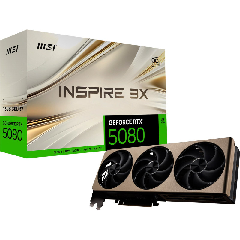 Відеокарта MSI RTX 5080 16G INSPIRE 3X OC