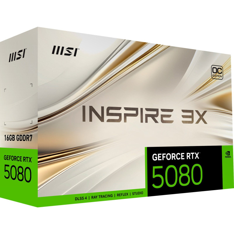 Відеокарта MSI RTX 5080 16G INSPIRE 3X OC