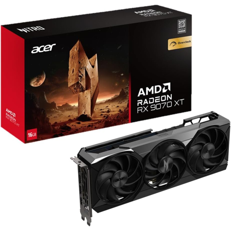 Відеокарта ACER RX9070XT 16GB GDDR6 NITRO (DP.Z4DWW.P01)