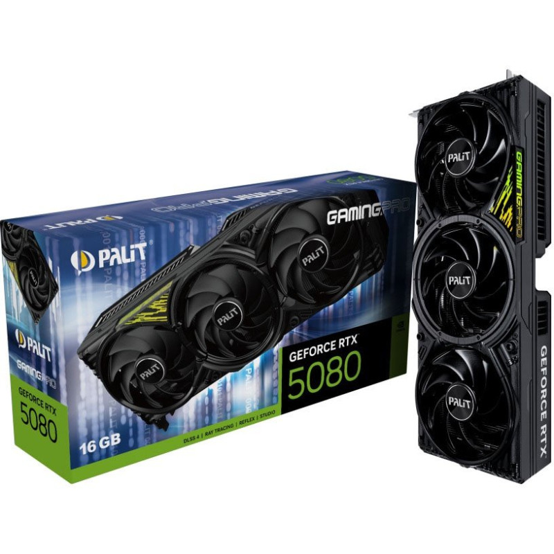 Відеокарта Palit RTX5080 GAMINGPRO 16GB V1 (NE75080019T2-GB2031Y)
