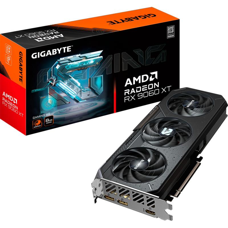 Відеокарта GIGABYTE Radeon RX 9060 XT 8Gb GAMING (GV-R9060XTGAMING-8GD)